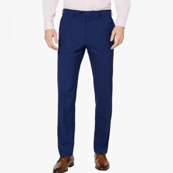 NWT Men’s Vince Camuto Dress Suit Pants in Blue SZ 42L W35 - Picture 1 of 9